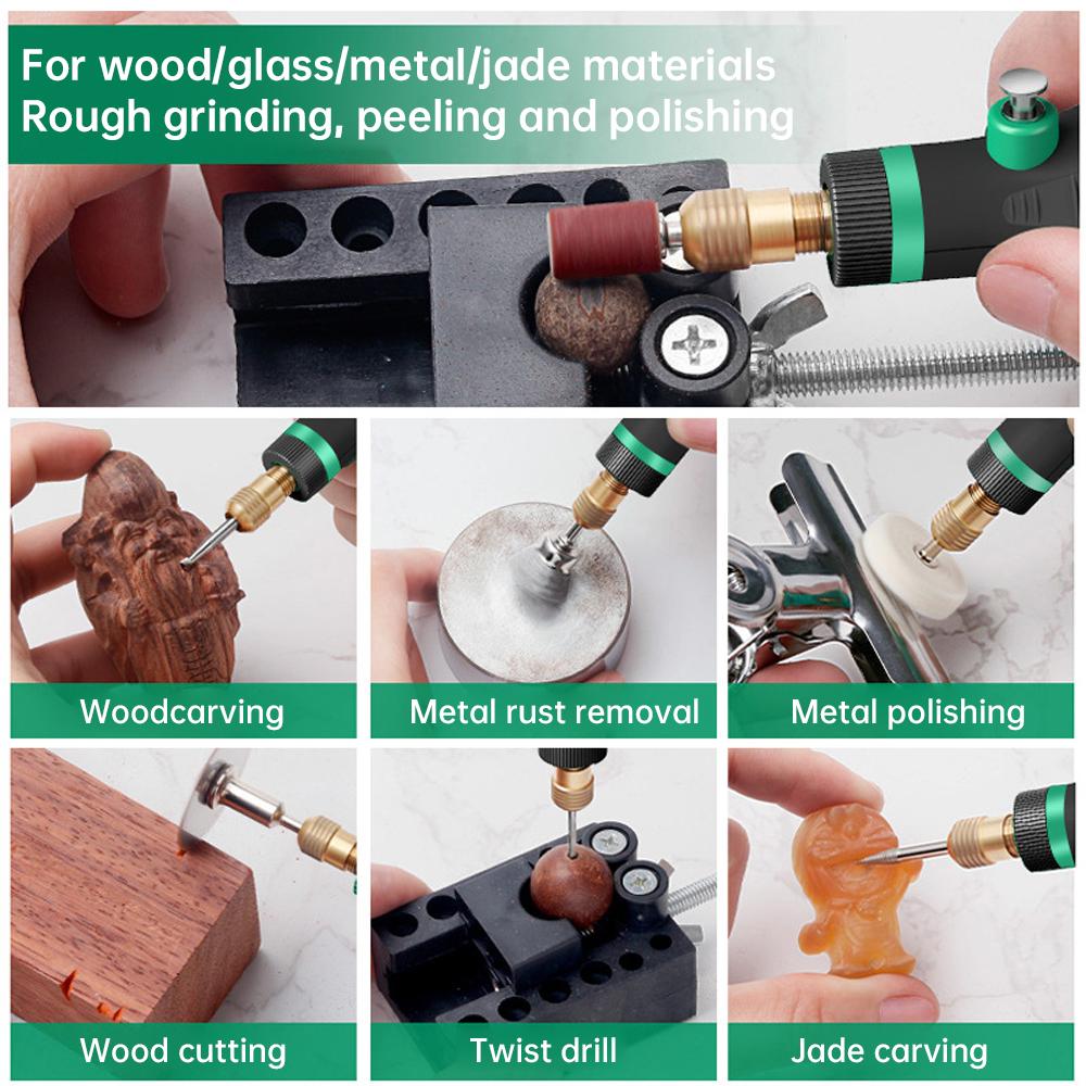 New Electric Grinder Small Handheld Polishing Machine Tools 18000r/min DIY Poliermaschine Electric Drill Set For Jade Carving