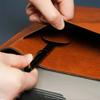1Pc File Storage Bag Made of PU Leather, with Buckle, Important Private A4 Letter Size File Manager, File Storage Book, Laptop Sleeve