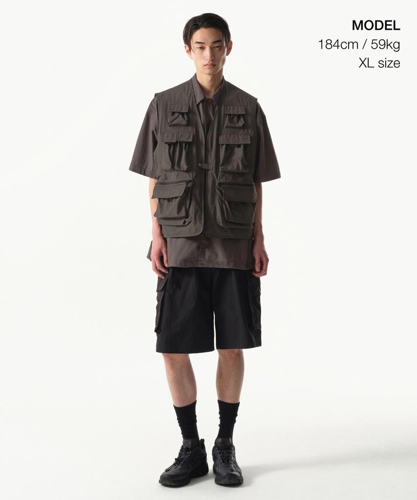 Musinsa Standard [City Leisure] Utility Fishing Vest [Mud Gray]