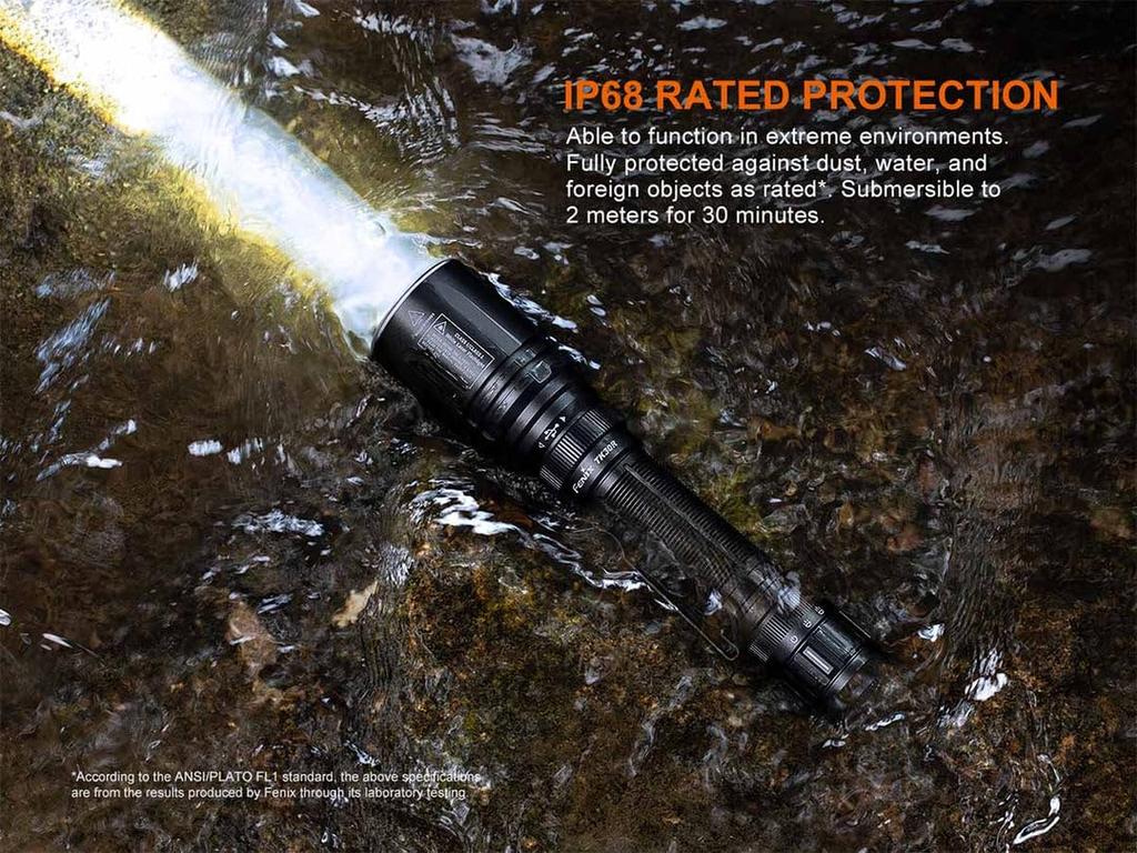Fenix TK30R Maximum Beam Distance IP68 Waterproof and Class 1 Laser Flashlight, LEP, 1500m, Dustproof, USB-C Rechargeable,