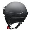 LEAD Motorcycle Helmet Half CROSS Vintage Matte Black LL CR-751 -