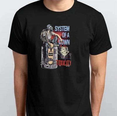 Футболка унисекс System Of A Down S M L XL XXL 3XL 4XL Черная