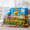 Biene Maja Personalized Text Blanket Cozy Personalized Blanket Durable Comfort Perfect for Office Bedding Bed Sofa Four Seasons Universal