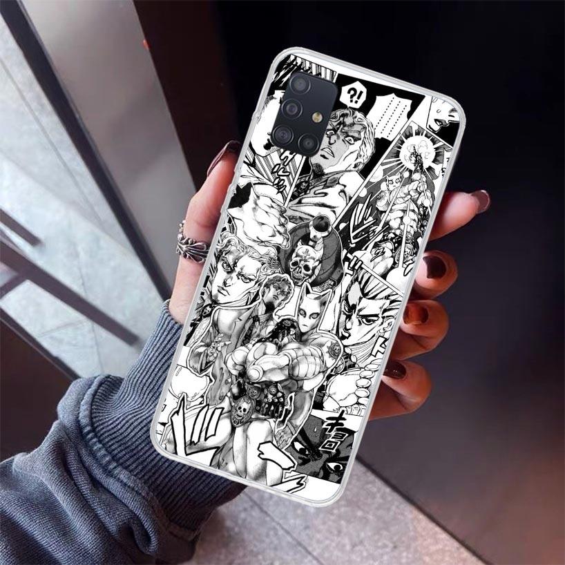 Чехол для телефона JoJo Kira Yoshikage Killer Queen для Samsung Galaxy A12 A52S A42 A32 A22 A51 A50 Note 20 Ultra 10 S10 Plus A71 A70 A3