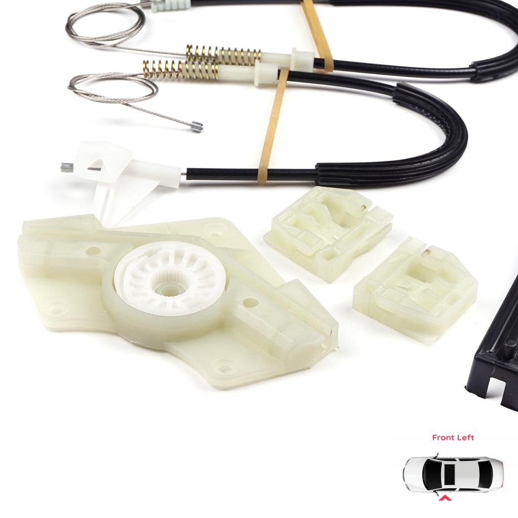 BWR544 Power Window Regulator Repair Set Front Left Door for Skoda Octavia MK1 1U 1U2 1U5 2001-2010 4/5 Door Facelift 1U0837461B