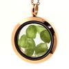 Stones and Minerals. Raw Peridot Necklace. 30 Mm Medallion Model. Color Rose Gold.