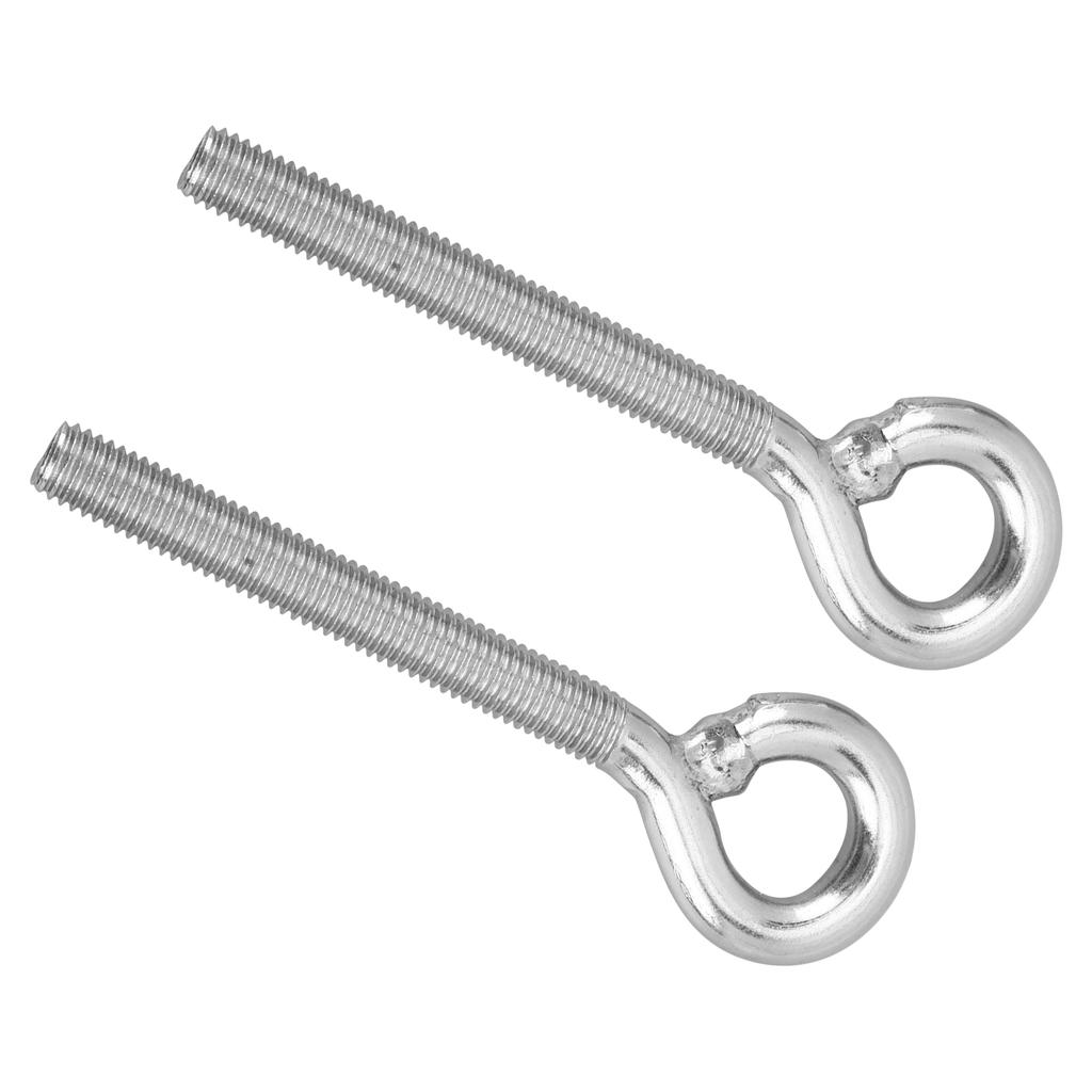 2pcs M12 Eye Bolt Stainless Steel Ring Bolts Machine Welded Closed Screw Rod Eye Screw Bolts