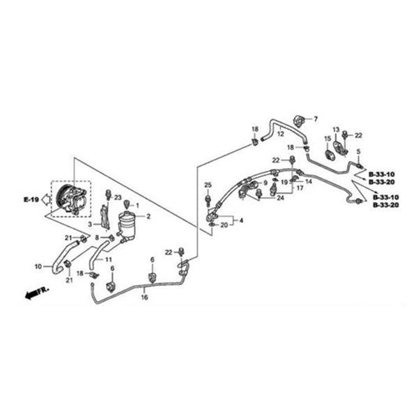 53713SEFG02: Совместимо с шлангом гидроусилителя руля Honda Accord (53713-SEF-G02).