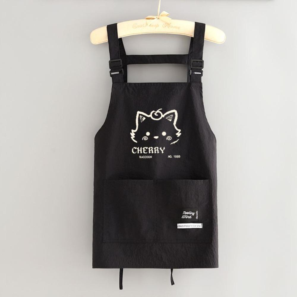 Anti-fouling Chef Apron Waterproof Cooking Baking Bibs Portable Kitchen Apron for Home Kitchen
