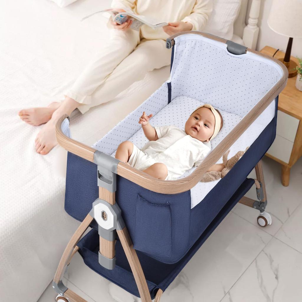 2024 новейший детский деревянный младенец новорожденный 6 высота легко собрать без 0 месяцев до 24 месяцев детское постельное белье ремень для хранения детской кроватки детский душ SGS японский