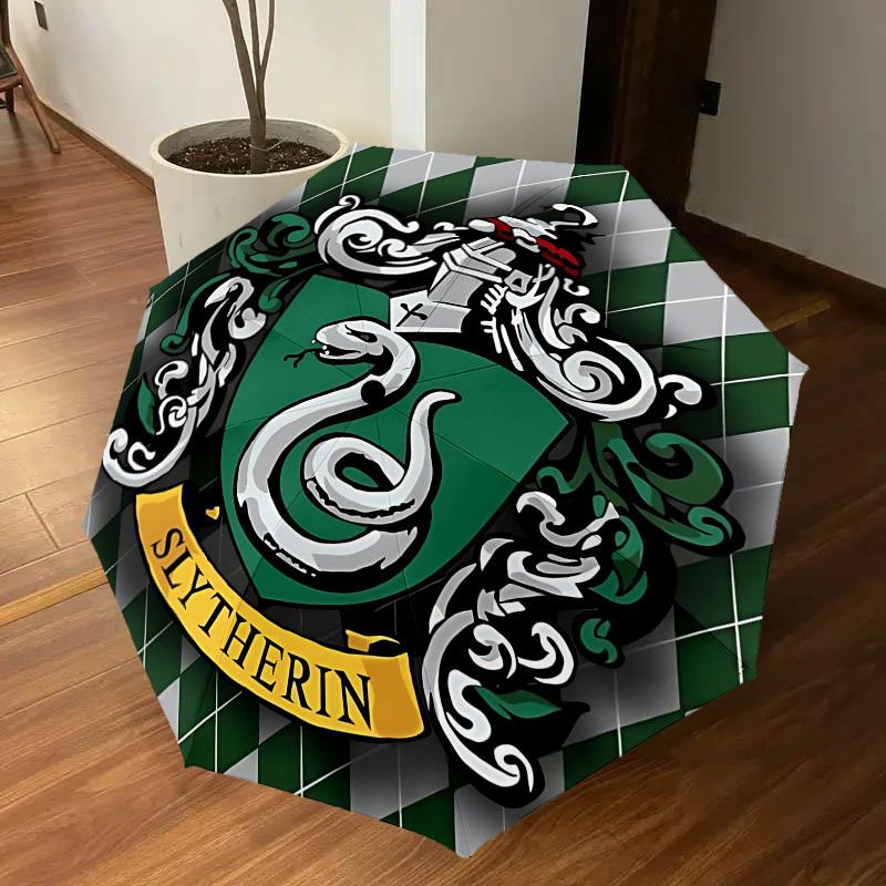 1PC Slytherin Snake Umbrella-8-Rib Reinforced, Automatic Open, Lightweight & Durable-D2696
