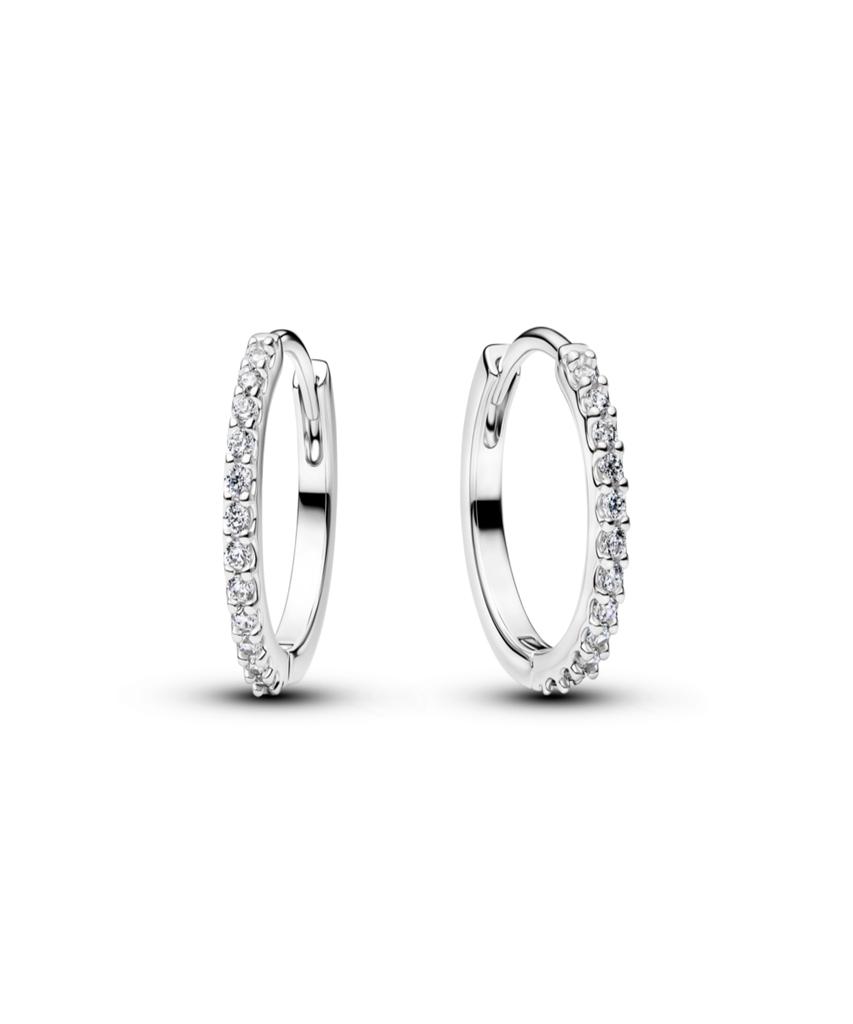 Серьги-кольца мини Pandora Sparkling_294649C01