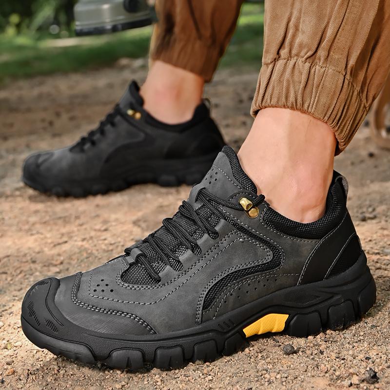 High Quality Outdoor Low Cut Comfortable Soft Soled Hiking Men Fashionable Lace Up Anti Slip Wear-resistant Travel Sports Shoes