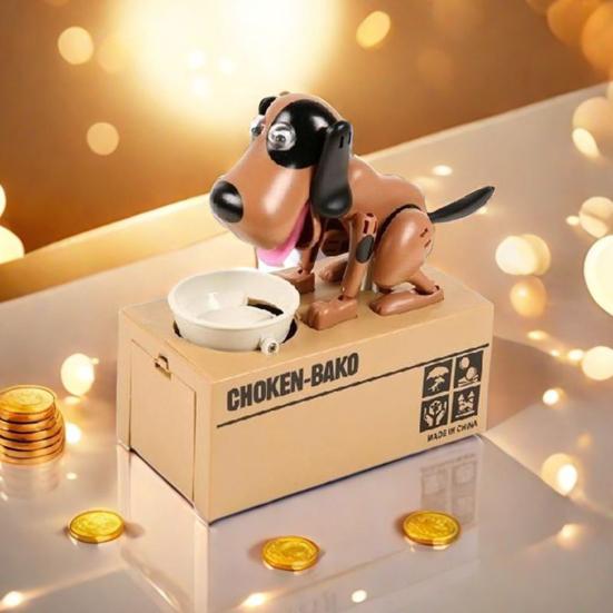 Поедание денег Собака Копилка Подвижные соединения Щенок Электрическая Копилка Автоматическая