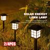 2Pcs Solar Pathway Lawn Light Waterproof Outdoor LED Lamp Garden Flower Bed Landscape Yard Patio Driveway Walkway Path Lighting