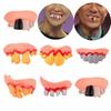 Trick Toys Party Funny Halloween Dentures Zombie Incisors Toothy Halloween Decor Prop Fake Teeth