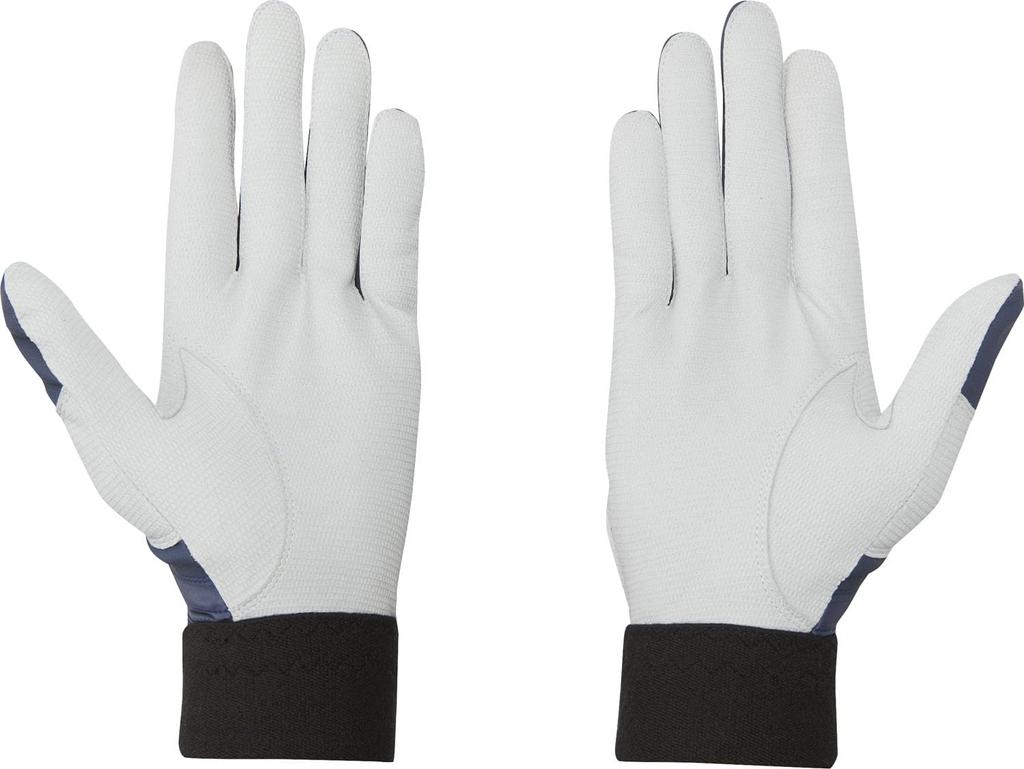 DESCENTE Baseball Batting Sheepskin Leather Both Navy X Gold Size L Gloves, (for Hands), (NVGD), (DB5SGV00M)