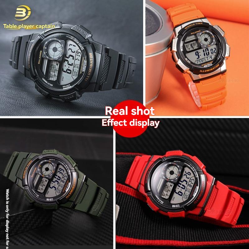 Для часов Casio Small Square серий AE-1000W/AE-1200WH WSC-1250H/WS-1200H Ремешок для часов из смолы и силикона Спортивные аксессуары