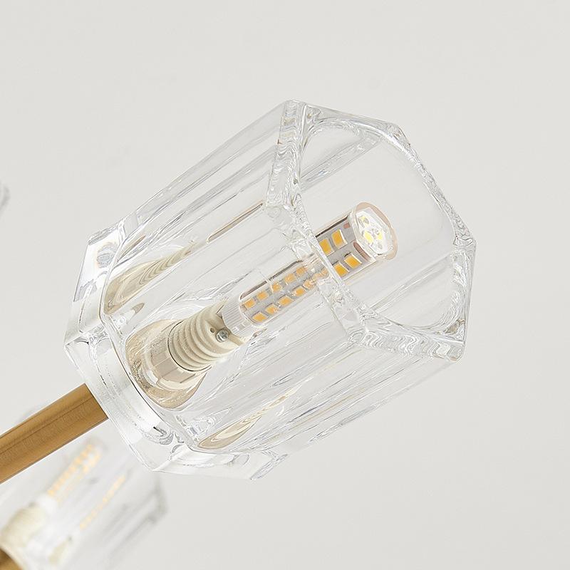 Новая постмодернистская потолочная люстра, роскошная гостиная, простое хрустальное освещение, ресторан, спальня, скандинавская молекулярная лампа-капля