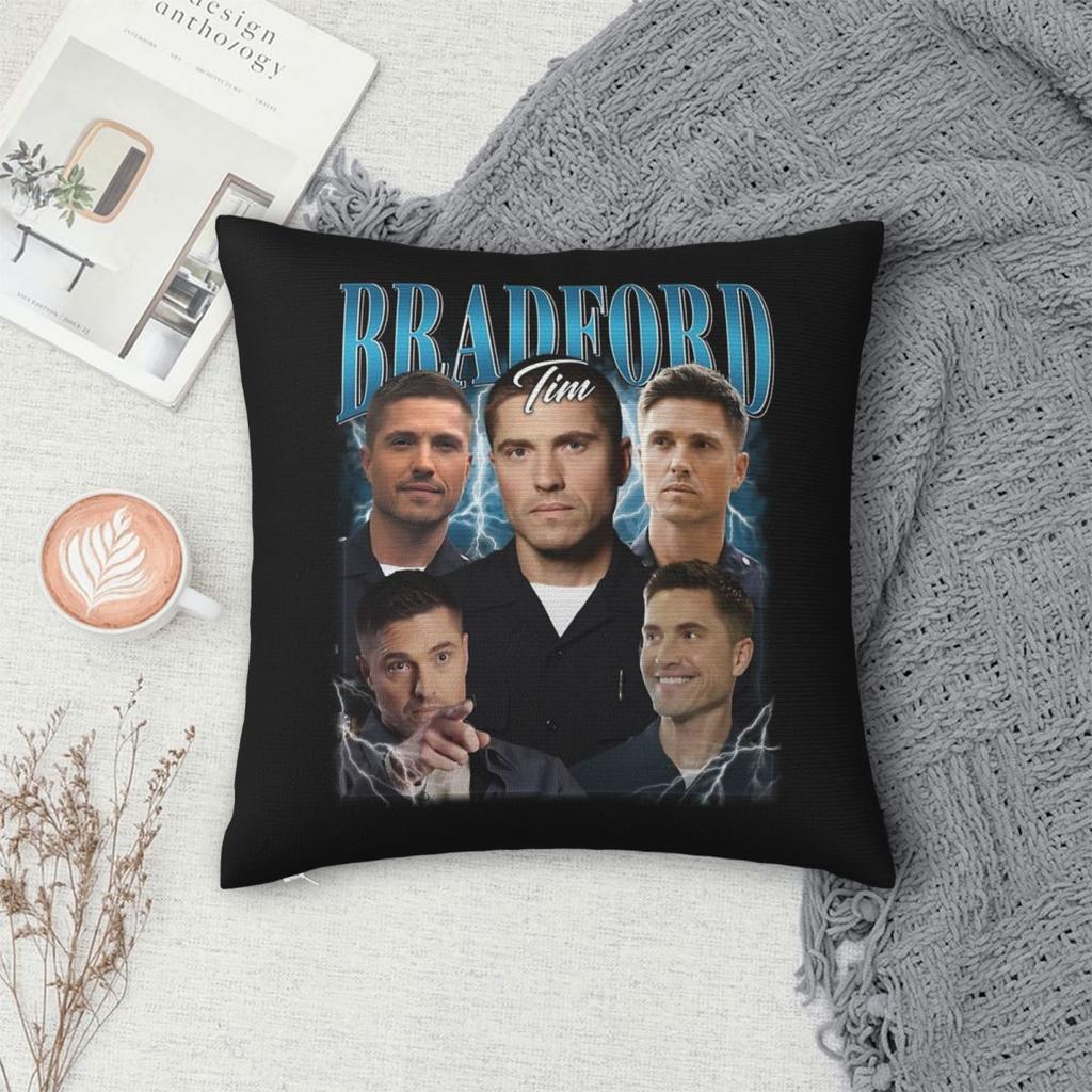 The Rookie Tim Bradford Square Pillowcase Polyester Linen Velvet Creative Zip Decorative Throw Pillow Case Bed Cushion Cover
