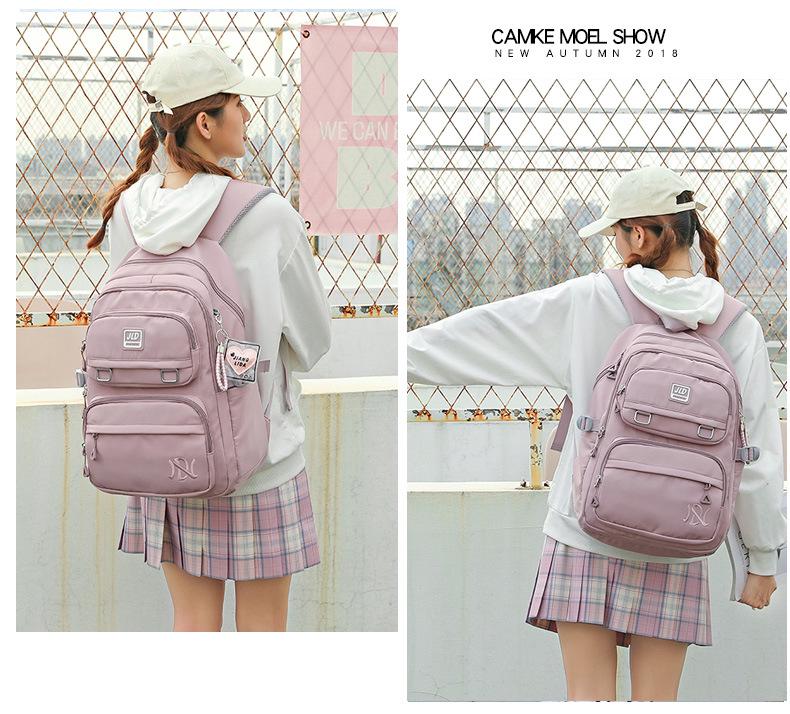 Korean Style Large Capacity Backpack for Middle School Girls