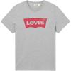 Levis Простая Удобная Универсальная Футболка с Принтом Логотипа с Коротким Рукавом Унисекс Топы Серый 002A0-0003