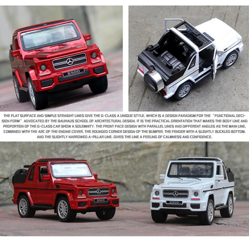1/32 масштаб Benz G500, литая под давлением модель автомобиля, игрушечный автомобиль с откатным механизмом, звуком и светом для детей, коллекция подарков для мальчиков и девочек