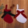 2026 New Fabric Velvet Bow Christmas Stocking Pendant, Christmas Fireplace Stair Ornament Pendant