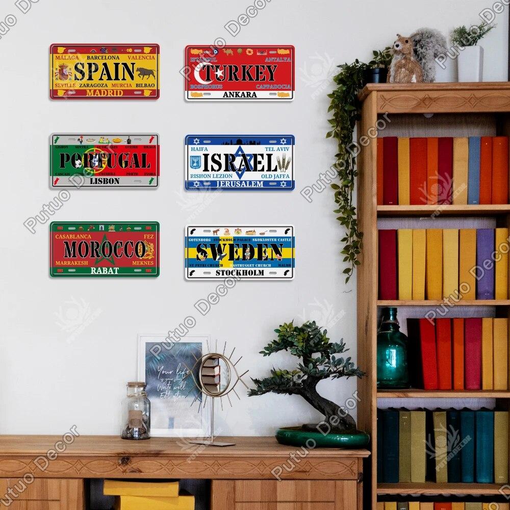 Putuo Декор, металлическая вывеска в стиле кантри, лицензионная табличка, металлическая винтажная жестяная вывеска для бара, паба, человека, пещеры, клуба, домашний декор стены