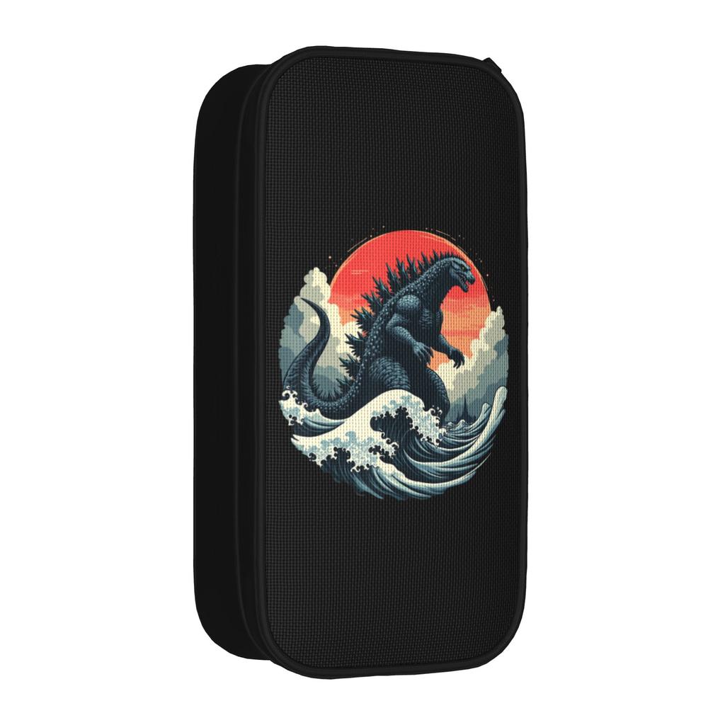 Monster G-Godzillas Pencil Case Fun Japanese Kaiju Pen Bag Student Big Capacity School Supplies Zipper Pencilcases