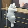 Кукла-кошка из смолы ручной работы - Коллекционная фигурка кошки из искусственного материала, Подходит для домашнего декора, Свадьбы, Подарка - Не требует электричества, Прочный материал