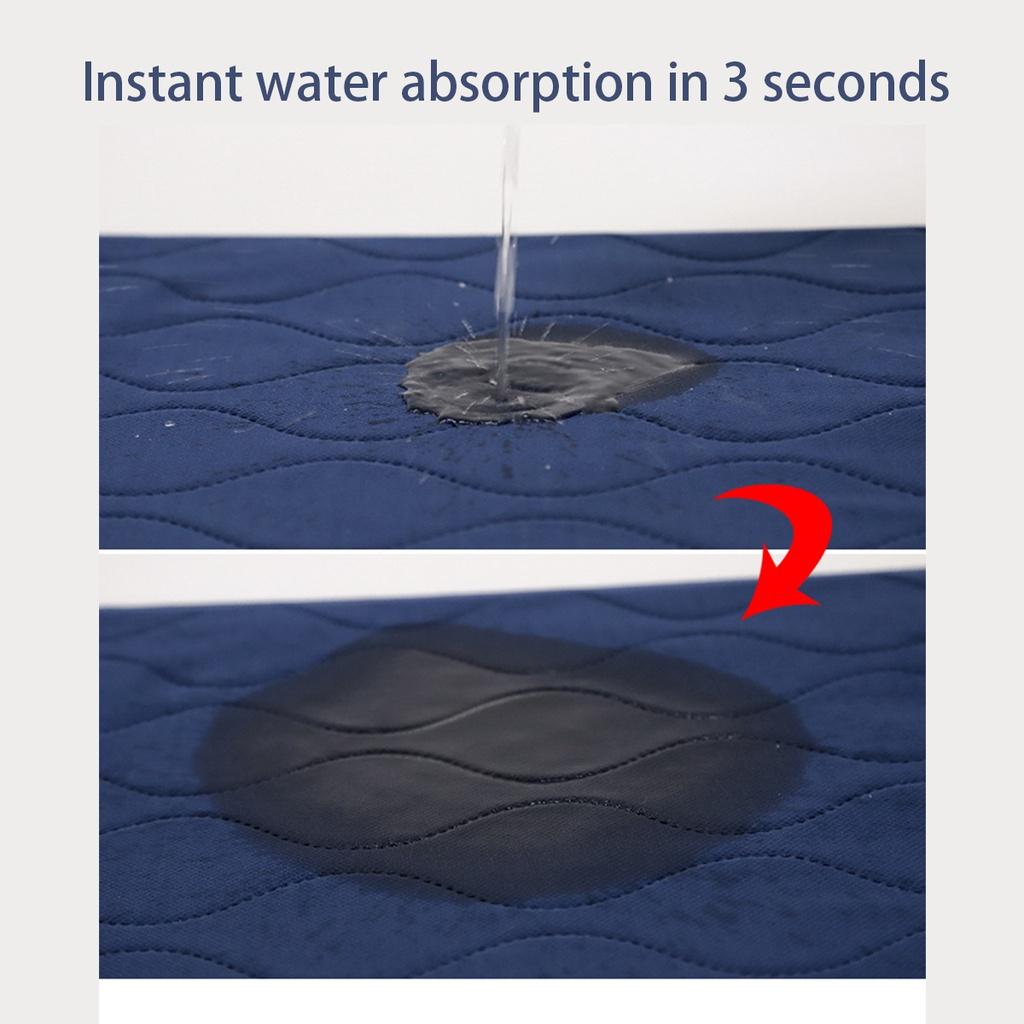 Моющаяся подушка для кровати при недержании, многоразовая впитывающая смачивающая простыня, протектор, сухой коврик 60x90 см/90x100 см/90x150 см