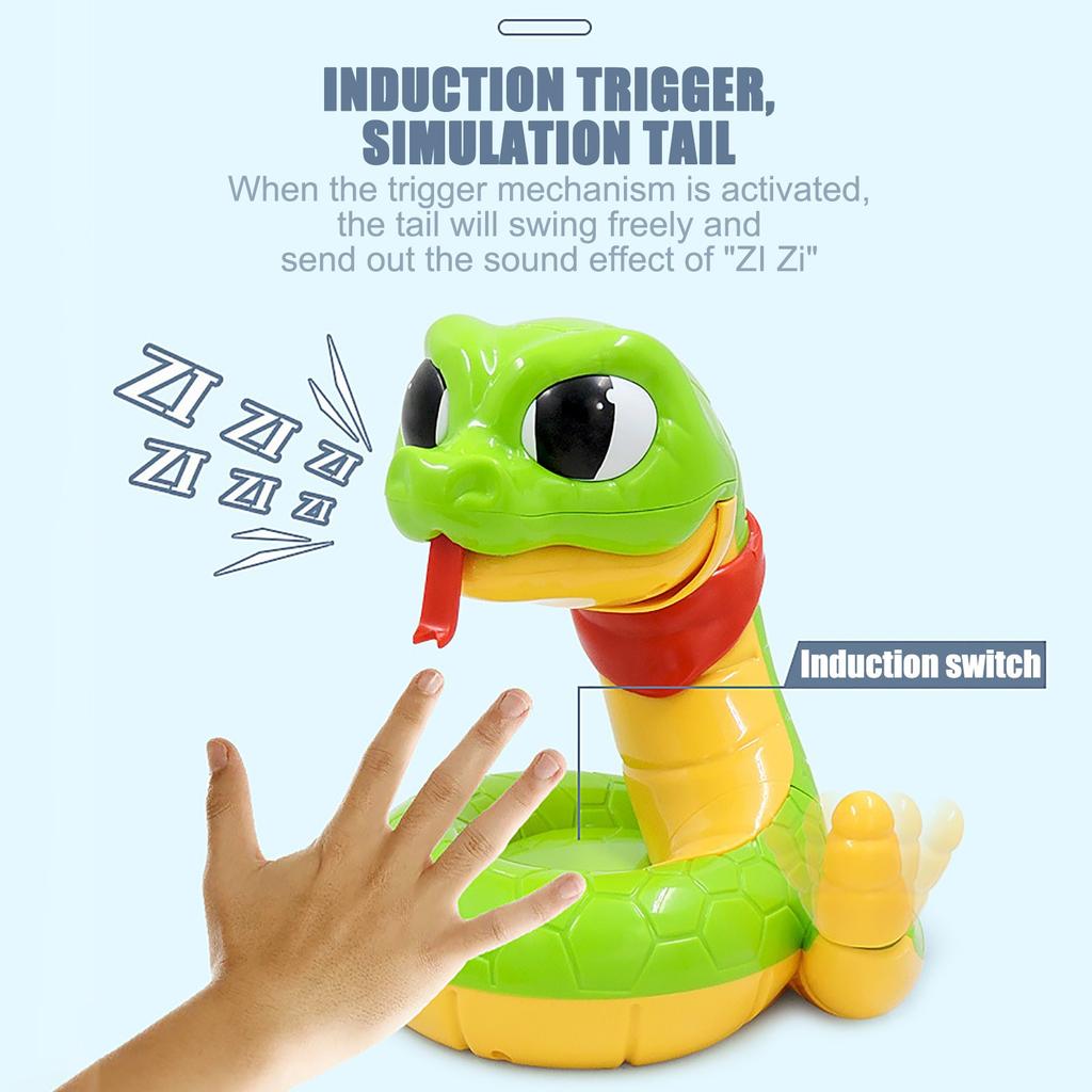 Электрическая хитрая и страшная гремучая змея, хитрая ужасная декомпрессионная змея