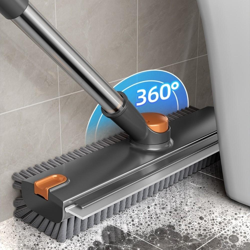 Silicone Scraper Strip Floor Cleaning Brush Stainless Steel Seam Brush  Bathroom Cleaning