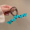 Korean Style Heart Claw Clip Plastic Hair Crab Clip Simple Love Heart Hair Claw  Women