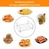 Air Fryer Rack Stainless Steel Dehydrator Grill Enhanced Airflow Design Air Fryer