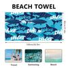 High Quality Thin Quick Drying Bath Towel with Double-sided Printed Water Absorbing and Non Fading Ultra-fine Fiber Beach Towel