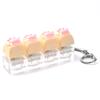 Colorful Design Cat Paw Squishy Keychain Smooth Texture KeyCap Keychain  Fun Play