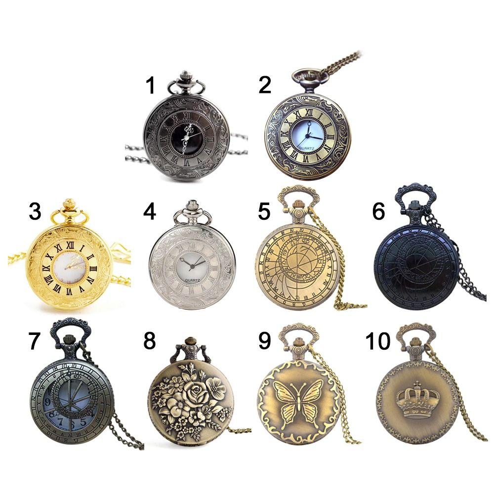 For Women Quartz Vintage Steampunk Pocket Pocket Watch Fob Watches