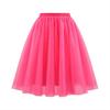 Women Retro Ballet Skirt Elastic High Waist 3-Layer Tulle Petticoat Dance Skirt Carnival Cosplay Tutu Skirt