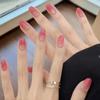Осенне-зимние съемные наклейки для дизайна ногтей "Кошачий глаз" с градиентом