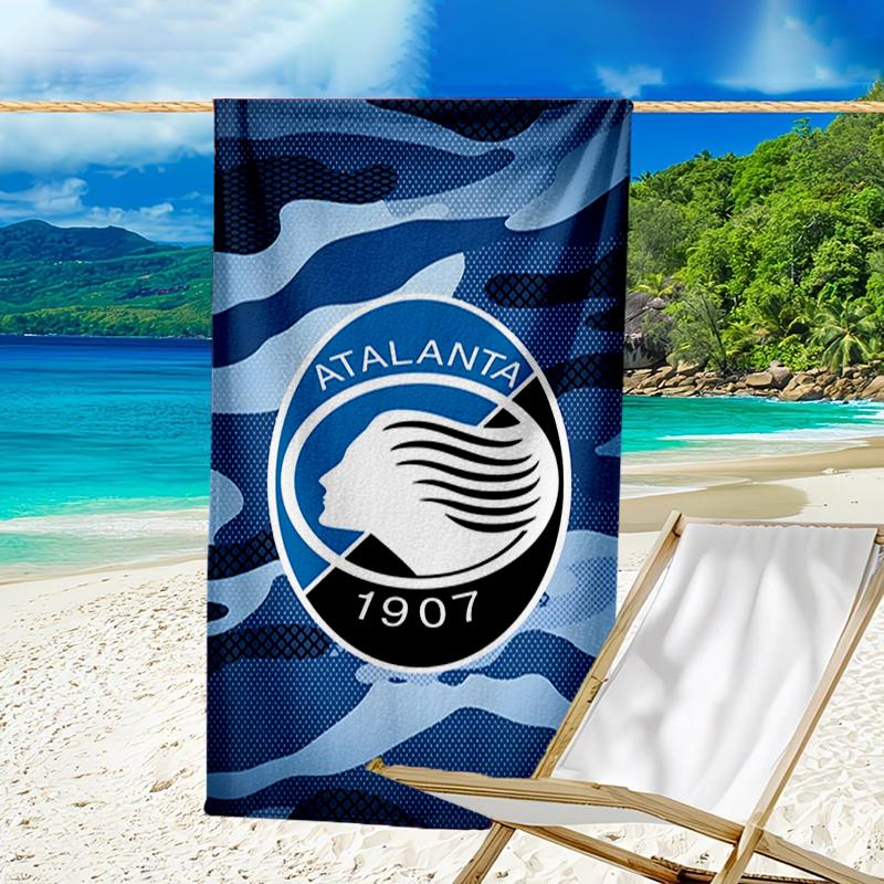 Football Atalanta Beach Towel - Soft, Absorbent Microfiber, Lightweight, Ideal for The Beach, Parties, Travel, Camping fan gifts