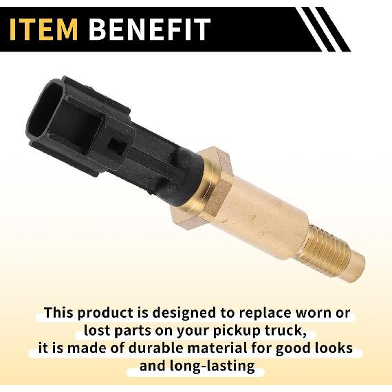 Coolant Temperature Sensor for Ford Fusion 2006-2015 Water Temperature Temp Sender Sending Unit Sensor No.8S4Z6G004A Gold Tone