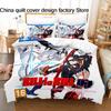 3 шт. Постельное белье Kill La Kill с 3D-принтом Рюко Матой, пододеяльник, наволочки для подростков, фанатов, декор комнаты, подарок, постельное белье