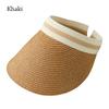 Outdoor Portable Wide Brim Anti-UV Sun Hat Visors Beach Hat Straw Cap