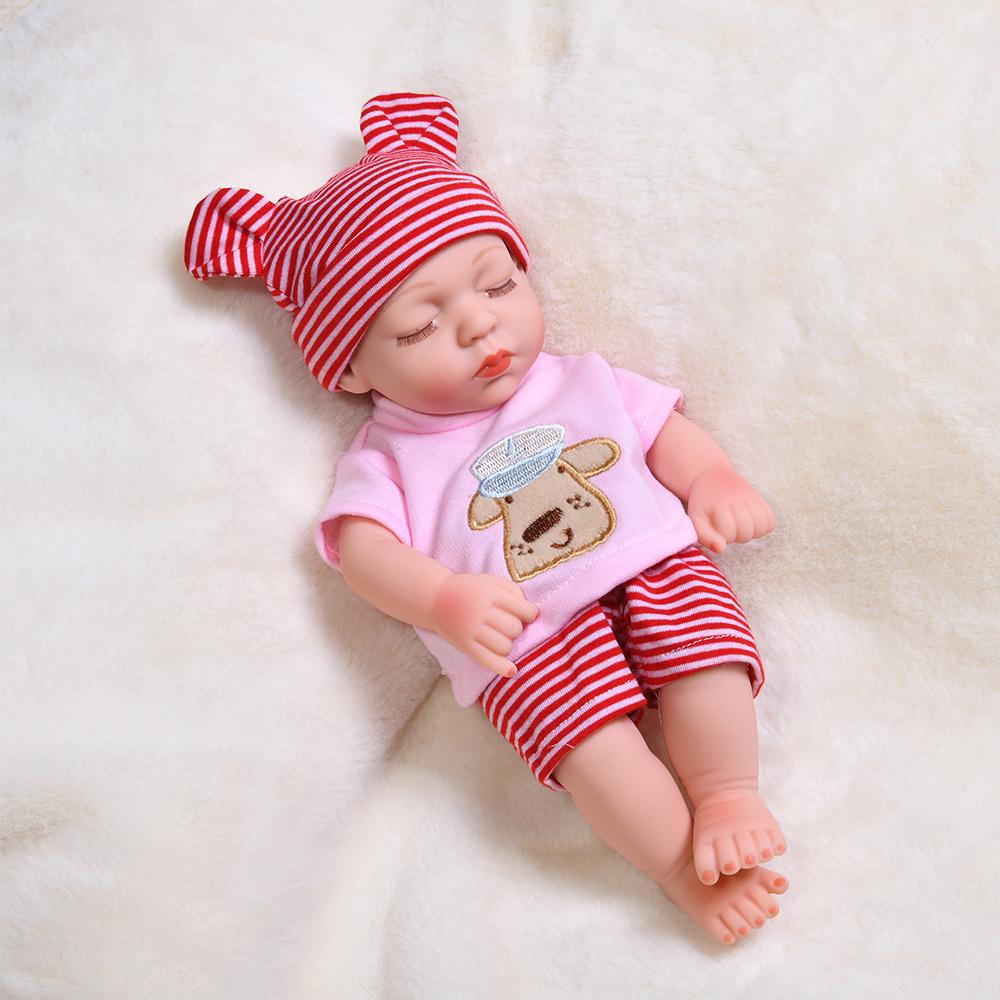 Силиконовая кукла-реборн 30 см - Мягкий спутник для сна и игрушка для детских ролевых игр