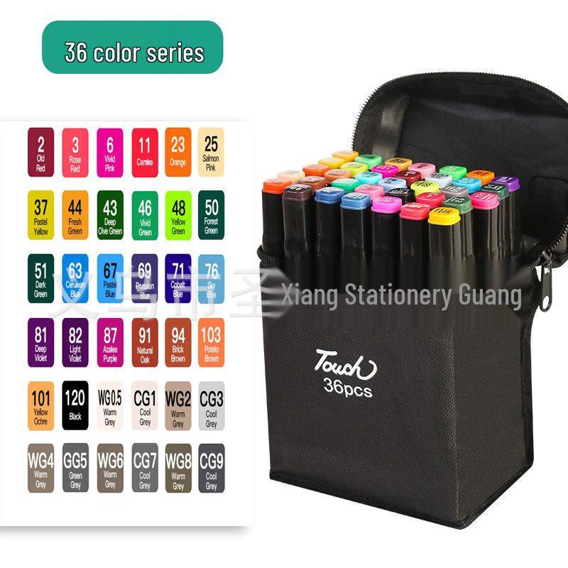 Двусторонние быстросохнущие акварельные маркеры, 48 цветов, большой емкости для студентов