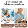 Large-Capacity Medicine Organizer for Morning Noon Evening Portable Easy To Open 12 Capsules or 25