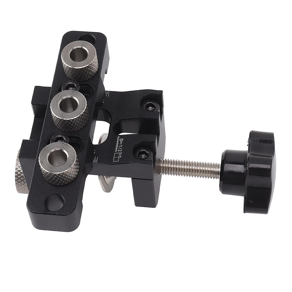 3 In 1 Hole Locator Aluminum Alloy Accurate Fast Positioning Dowel Drill Guide Kit for Furniture