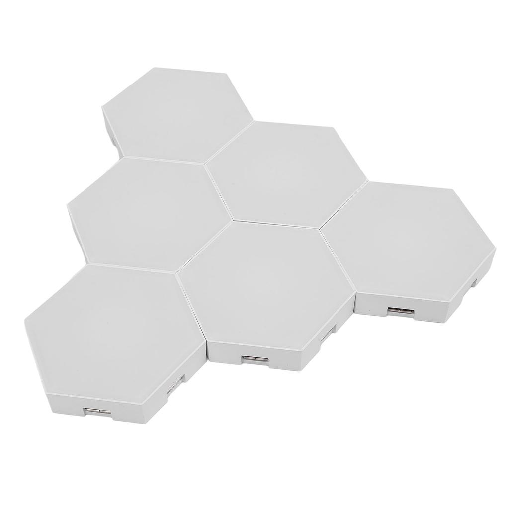 6 комплектов Bluetooth Hex Wall Light RGB 16 миллионов цветов Music Sync APP Remote Control LED Light Panel